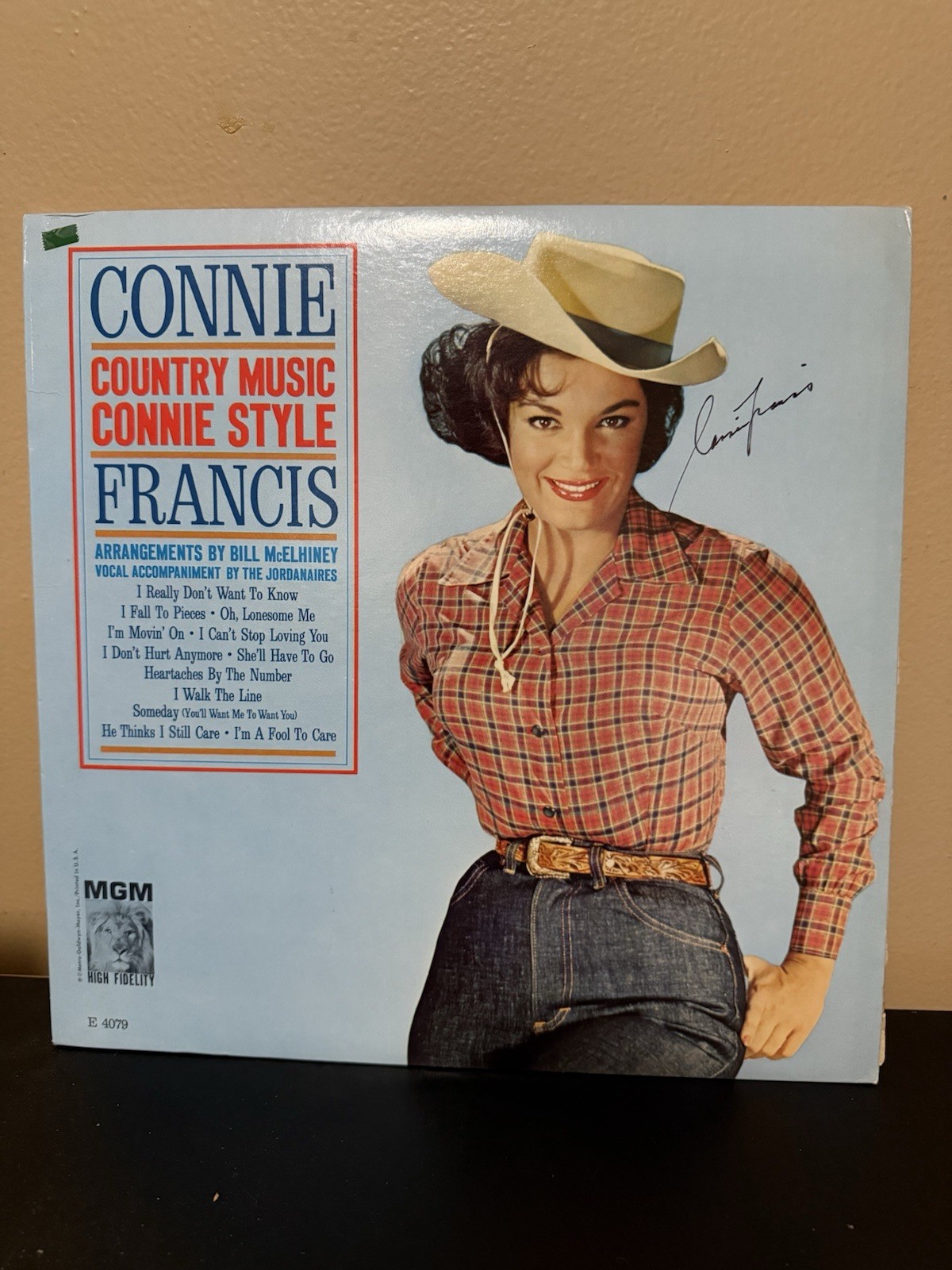 Connie Francis Country Music Style AUTOGRAPHED Cover Only
