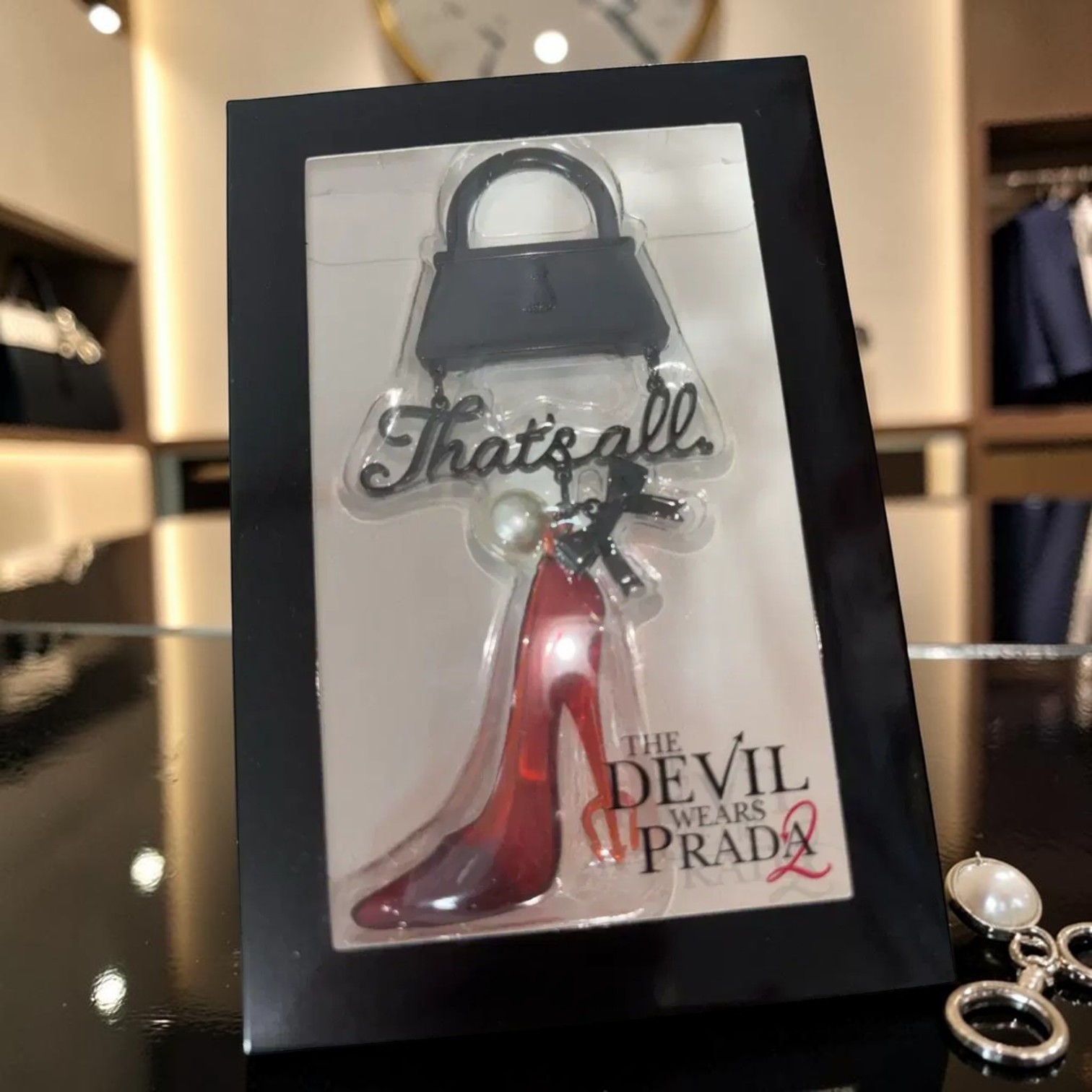 The Devil Wears Prada 2 Keychain Bag Heel Charm Megabox Official Korea Keyring