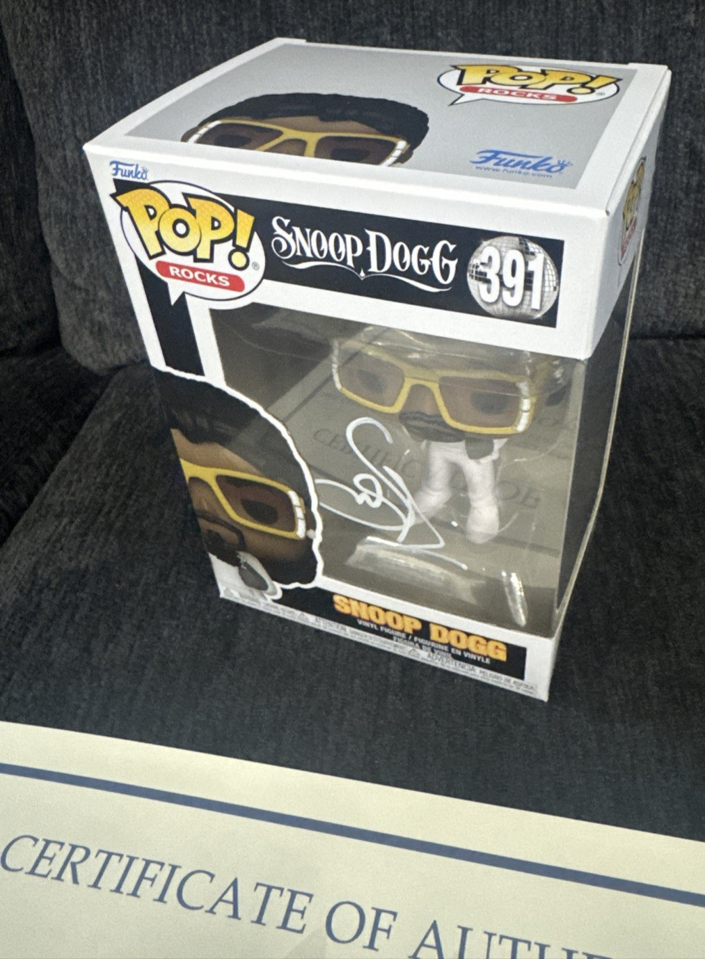 SNOOP DOGG #391 Signed Autographed Funko Pop Rapper Singer Actor w/COA Hologram
