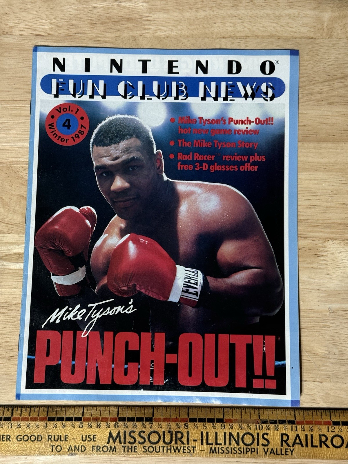 Mike Tyson Punch Out Nintendo Fun Club News Magazine Winter 1987 Volume 1 – 4