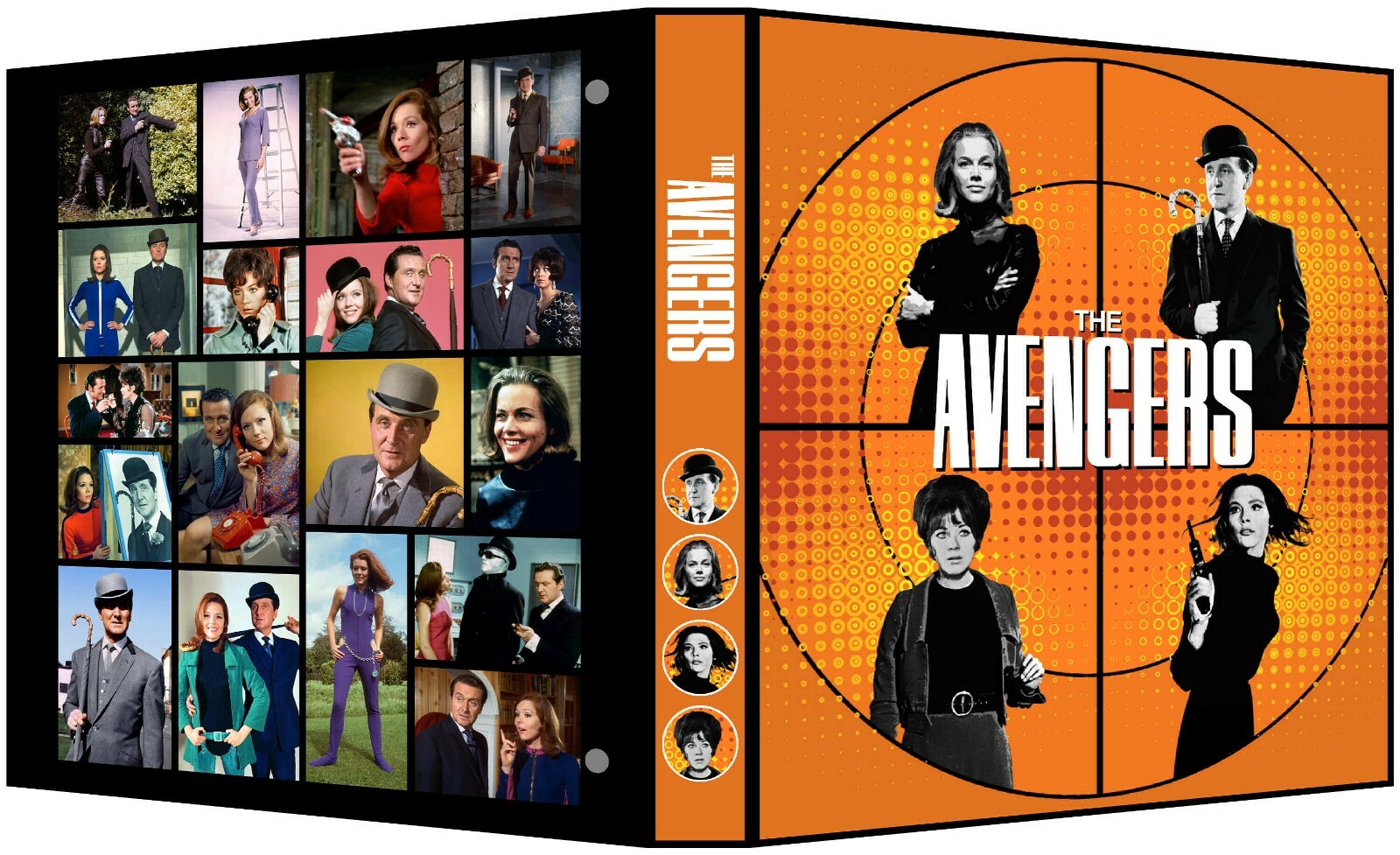 AVENGERS Custom 3-Ring Binder Photo Album MACNEE/DIANA RIGG/BLACKMAN/THORSON