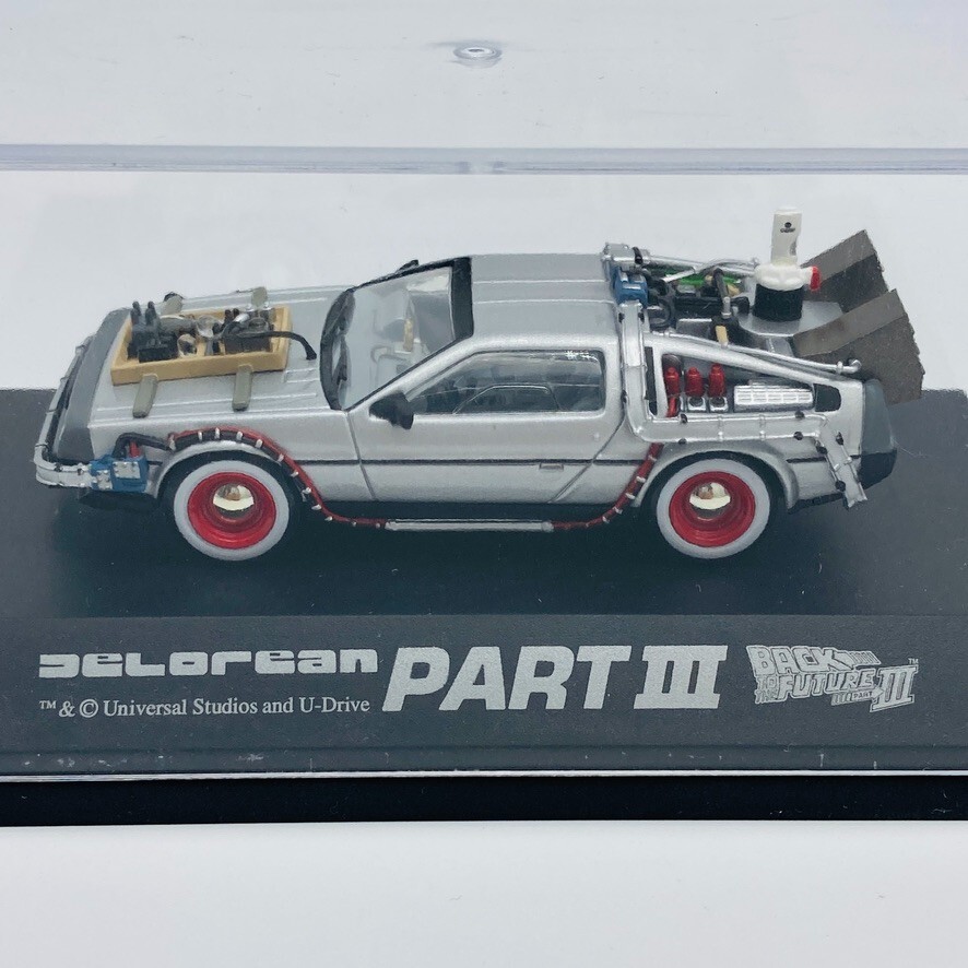 BACK TO THE FUTURE Part III 1/43 Scale Delorean DieCast Collection Figure SKYNET