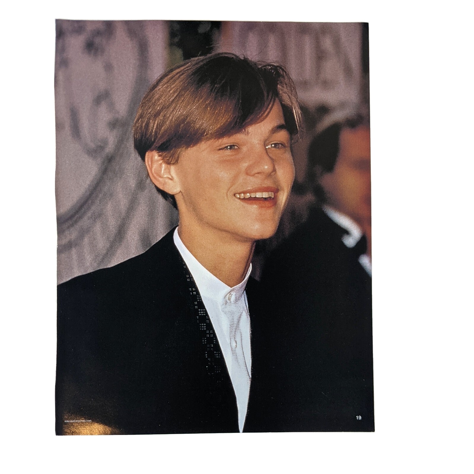 LEONARDO DiCAPRIO Long Hair Magazine Pinup Clipping