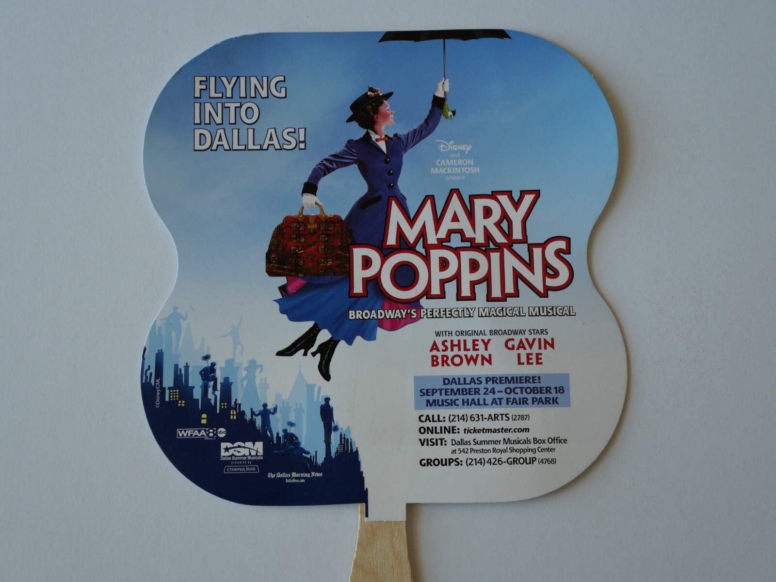 Marry Poppins – Stage Play – Dallas Premiere! – Promotional Fan Flyer