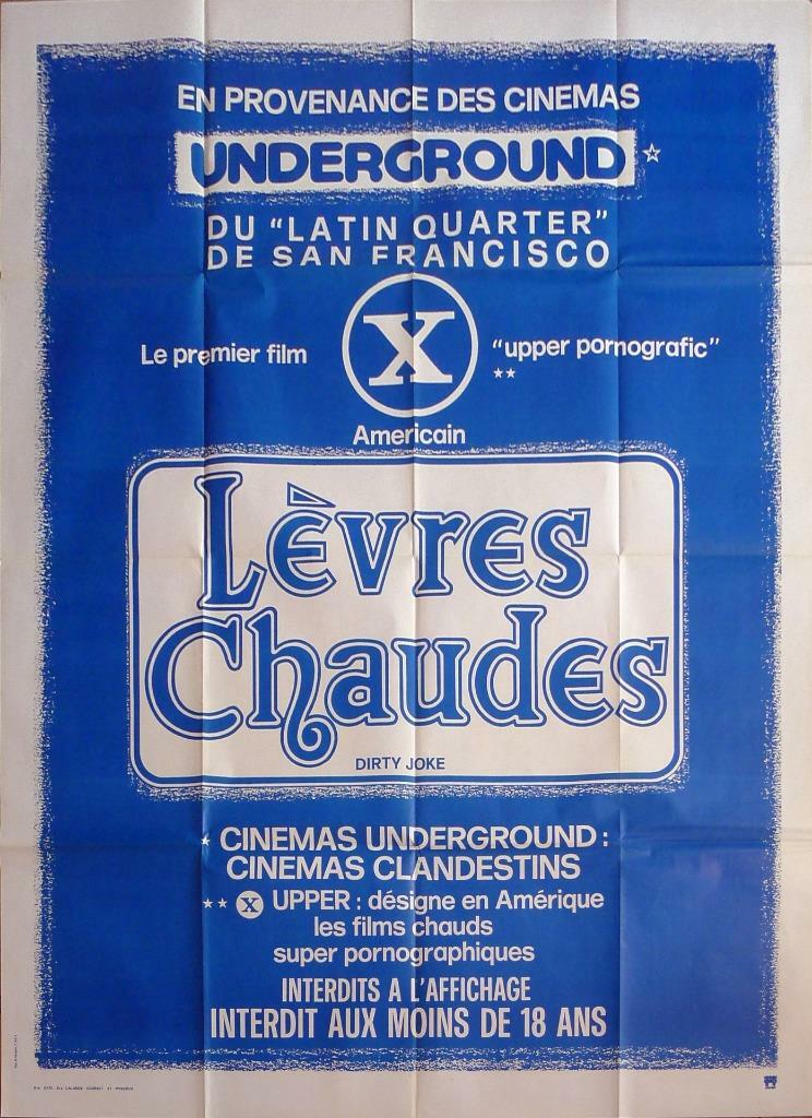 DIRTY JOKE / UPPER PORNOGRAFIC / XRATED / EROTIC – ORIGINAL LARGE MOVIE POSTER