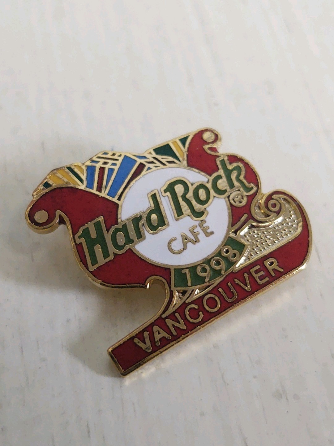 Hard Rock Cafe Vancouver Canada Red Christmas Sled Loaded With Presents Gold…