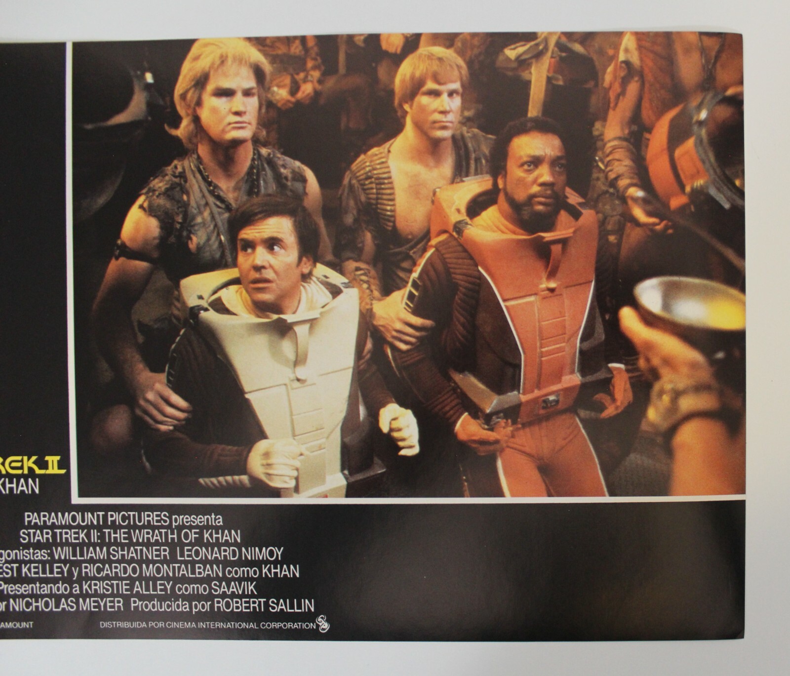 1983 STAR TREK II: THE WRATH OF KHAN Lobby Card Shatner, Nimoy, Vintage Spain #3