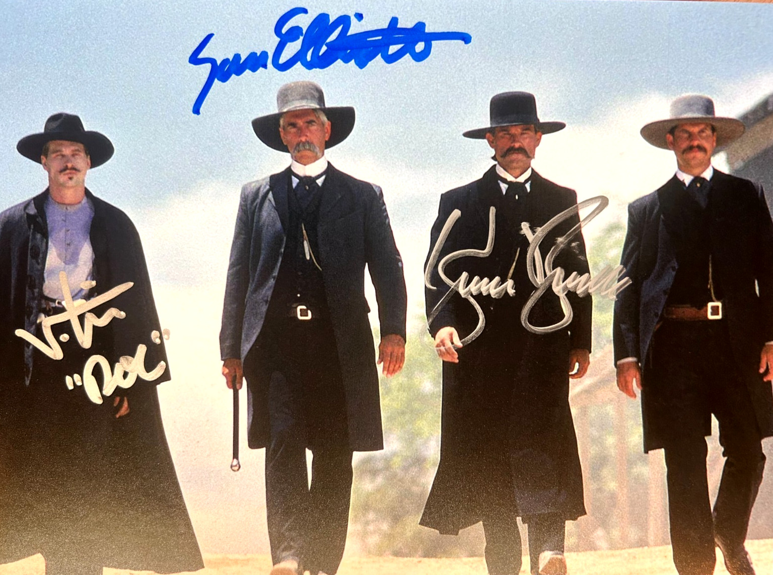 TOMBSTONE Elliott, Rusell, Kilmer Signed 8×10″ Authentic Original Autograph +COA