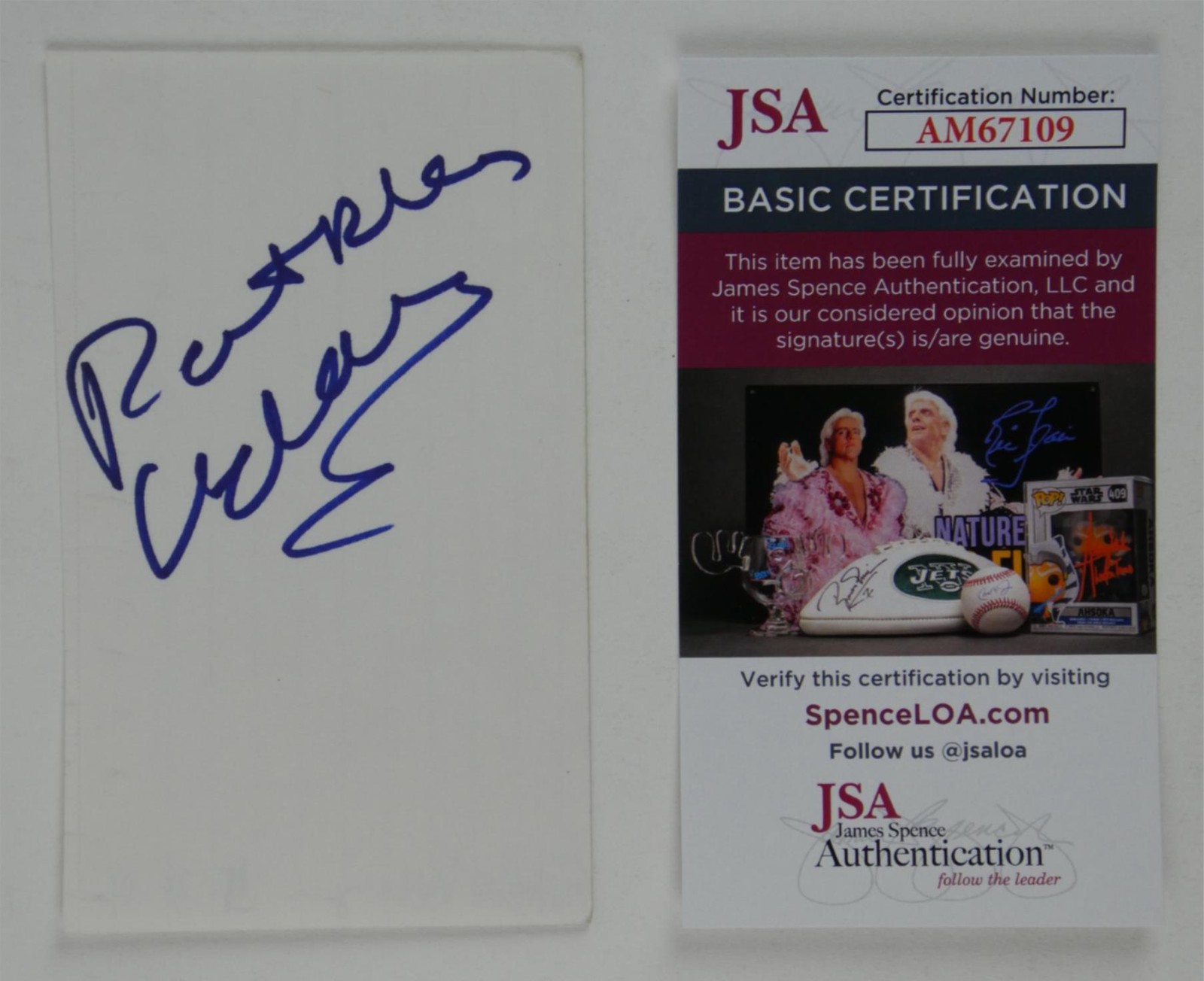 Patricia Velasquez Signed 3×5 Index Card Autographed The Mummy JSA COA