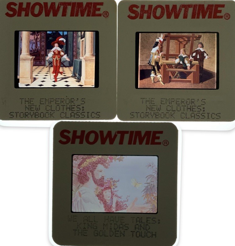Showtime We All Have Tales Kids Family Show 35mm Slides Lot Of 2 Promo Press