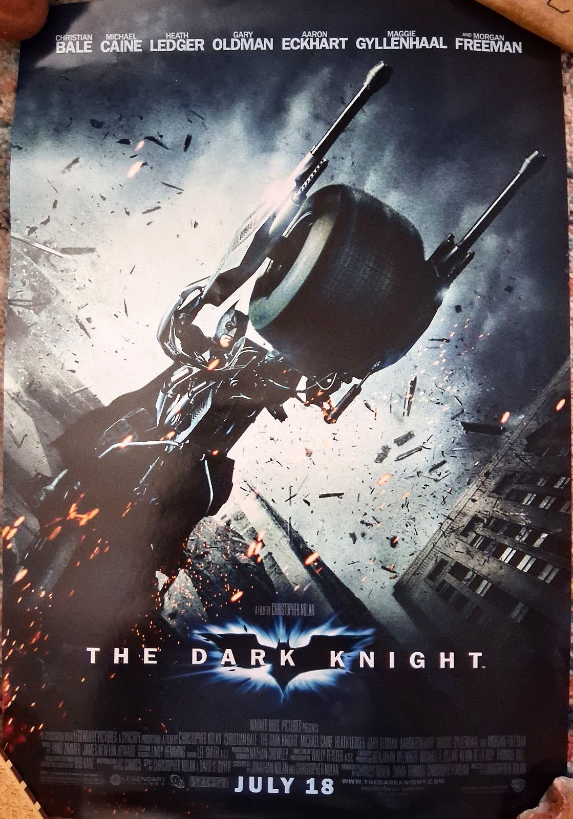 Batman The Dark Knight (2008) Movie Poster Promo 11.5×17 Christian Bale Nolan
