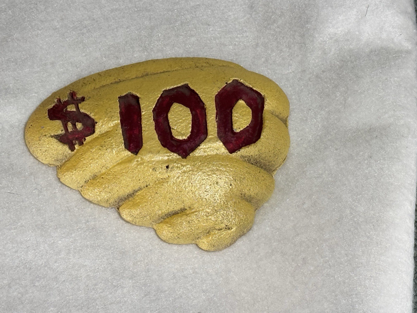 Flintstones Viva Rock Vegas $100 Casino Clam Shell Chip Screen Used Prop