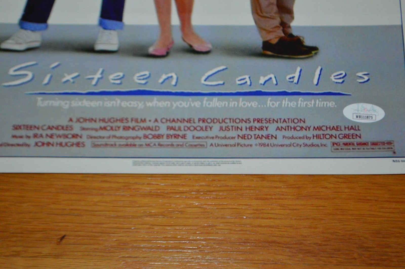 Molly Ringwald Autographed “Sixteen Candles” 11×17 Movie Poster with JSA COA