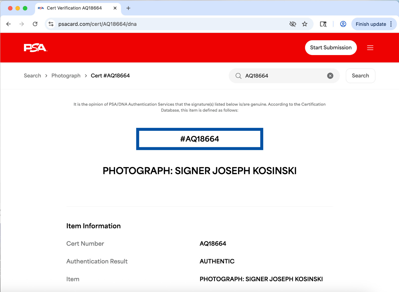 Joseph Kosinski signed 8×10 photo PSA DNA autograph F1 The Movie