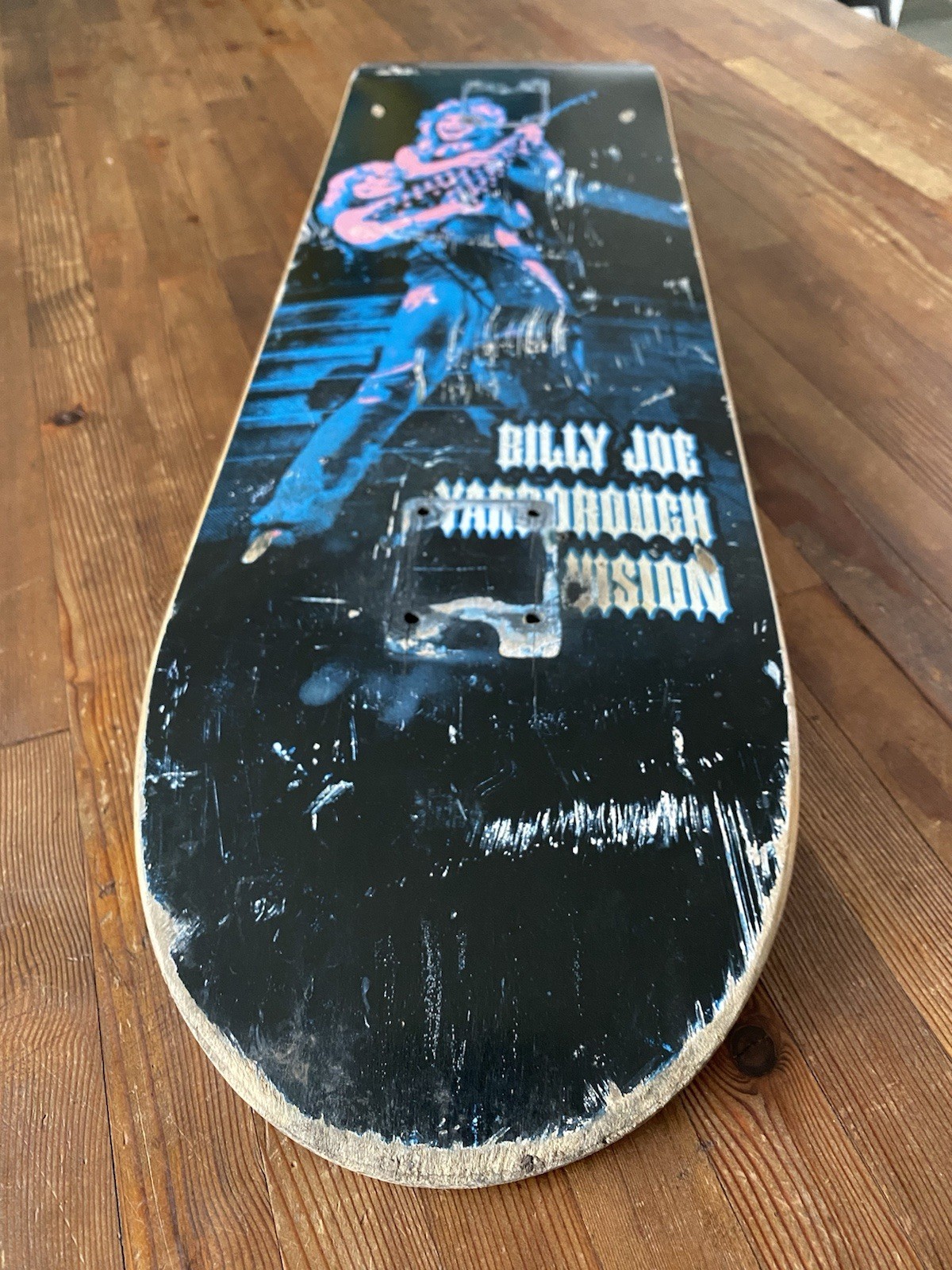 VISION Skateboard Deck Billy Joe Yarborough, Ozzy Randy Rhoads 31.5×8.5″ RARE