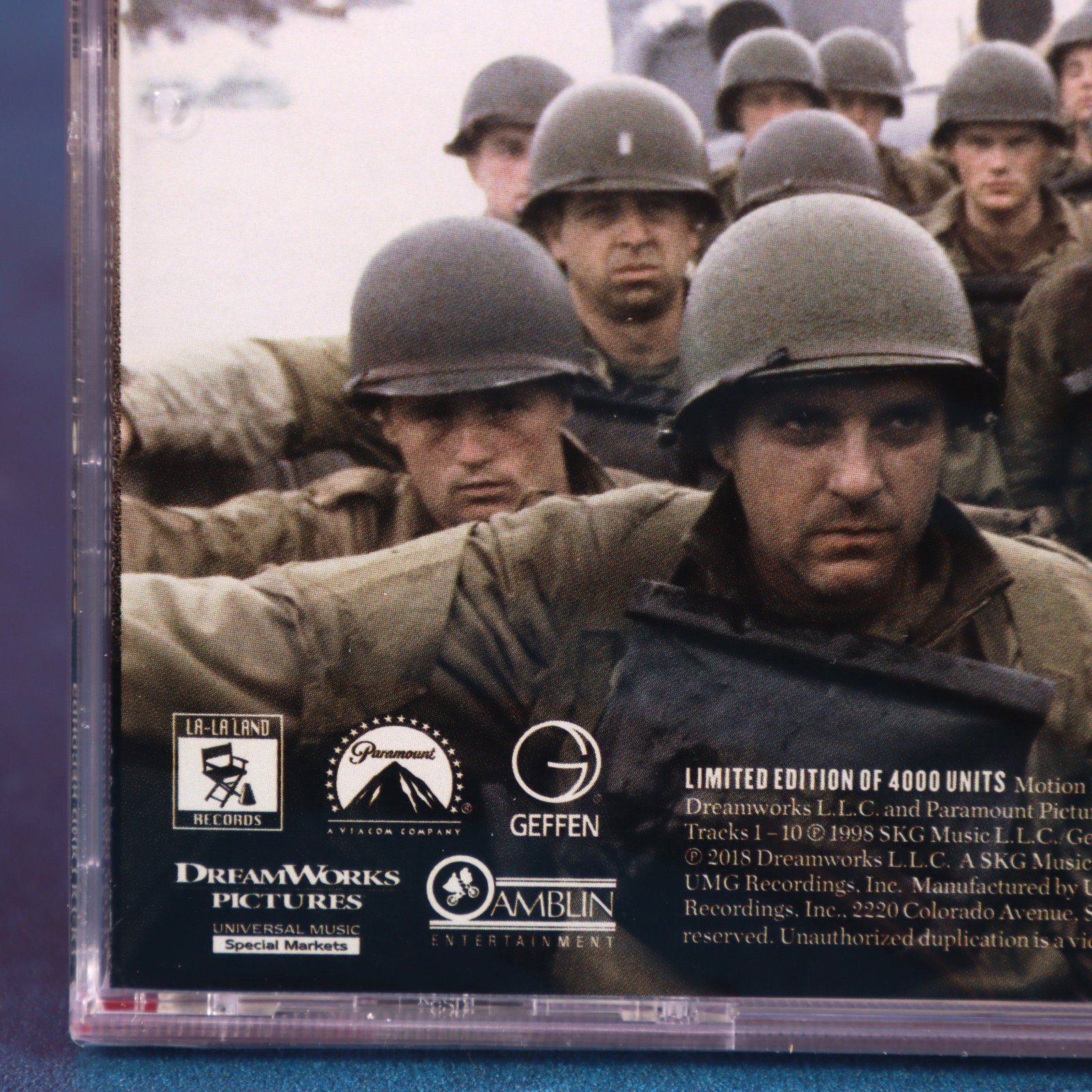 John Williams Saving Private Ryan Soundtrack CD LE 4000 La-La Land 2018 Sealed