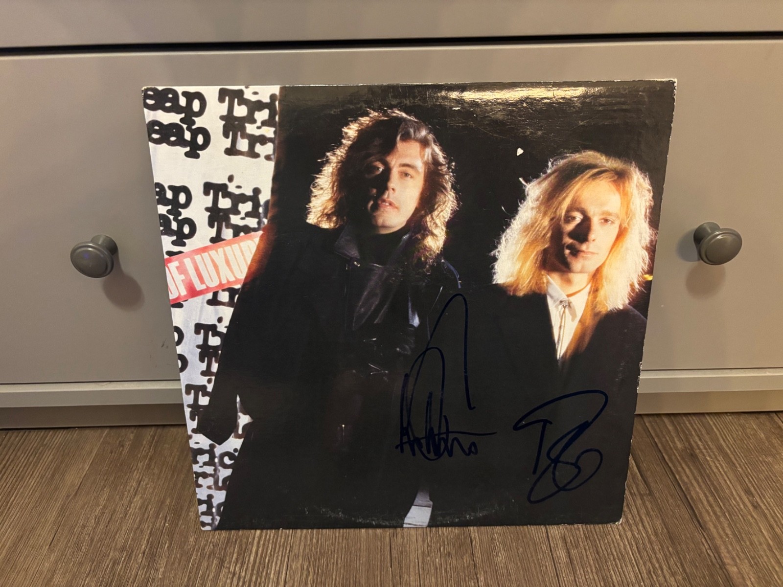 Cheap Trick Signed Autographed LP VINYL Lap Of Luxury RARE X2 IN PERSON RARE