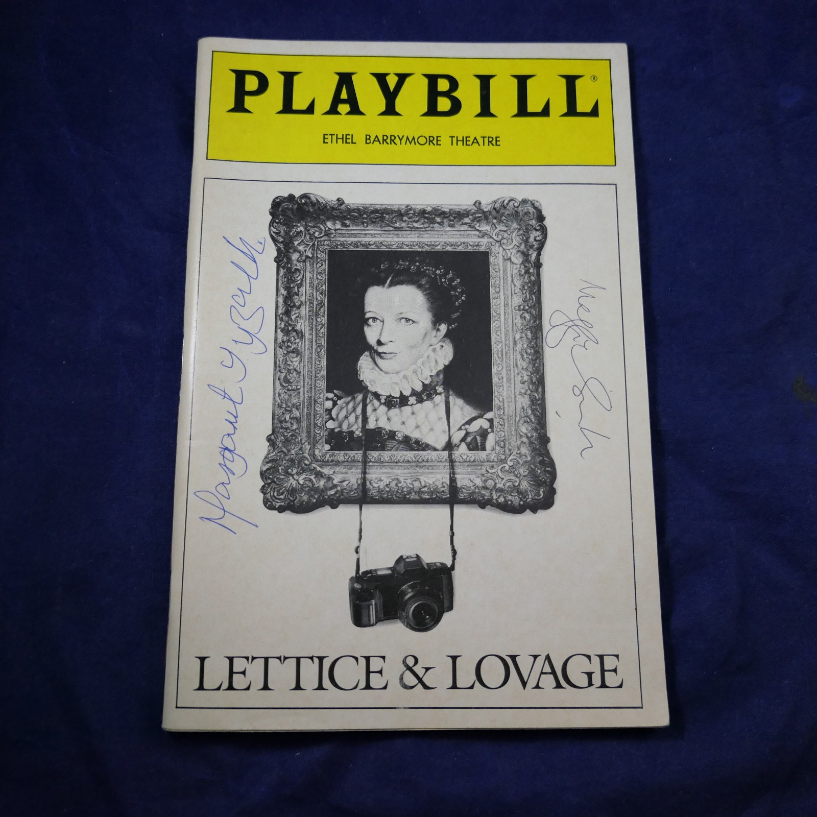 Maggie Smith Margaret Tyzack Signed Lettice & Lovage Broadway Playbill 1990