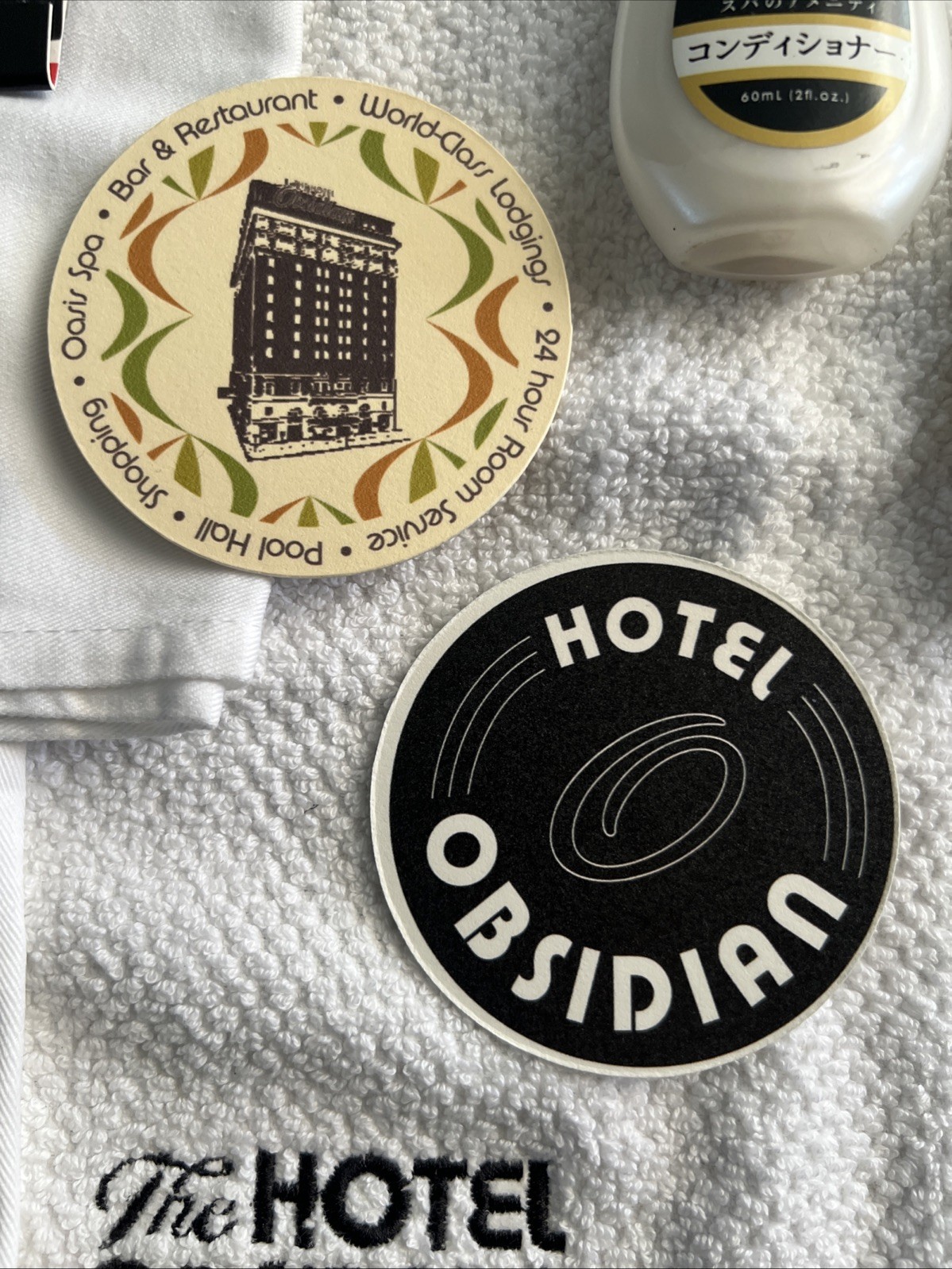 Netflix Umbrella Academy Production Made TV Prop Hotel Oblivion Spa Bottles Lot