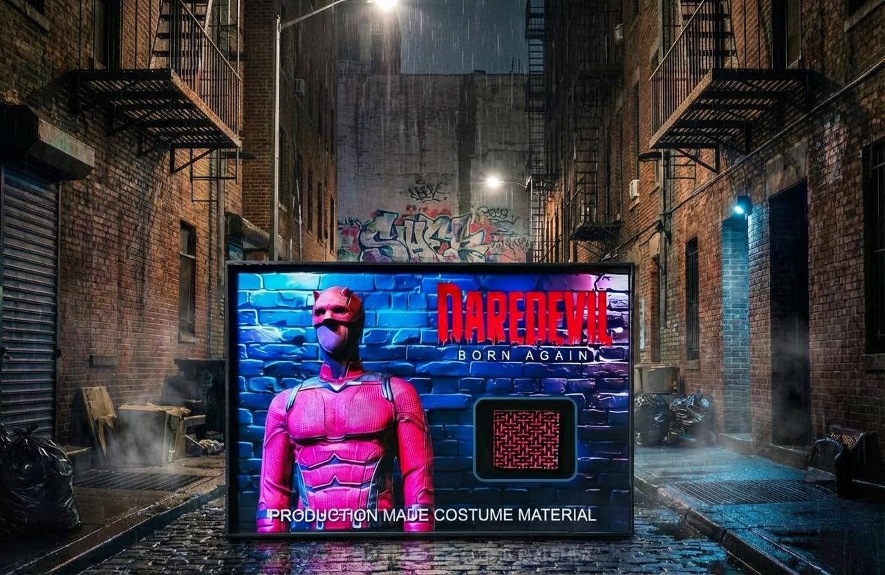 DAREDEVIL BORN AGAIN PROP – PRODUCTION MADE COSTUME MATERIAL – CHARLIE COX