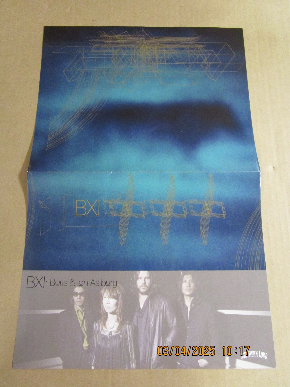 BORIS IAN ASTBURY BXI Promo Poster New! Unused! 2010 Southern Lord Stoner Psych