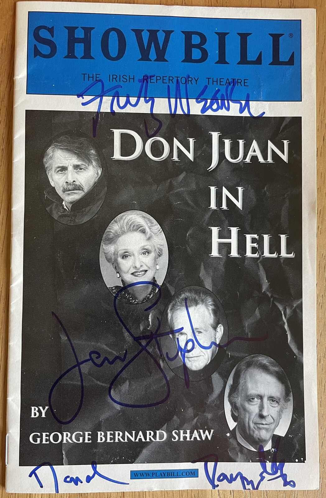 Program “Don Juan in Hell” Autograph by Cast members Weaver, Donnelly, Stephens