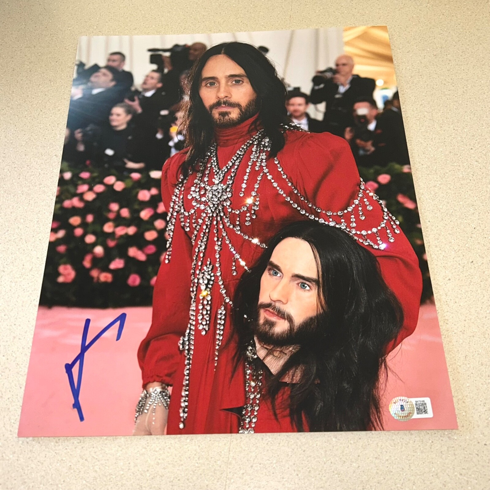 JARED LETO ACTOR MUSICIAN OSCARS signed autographed 11X14 PHOTO BECKETT BAS COA