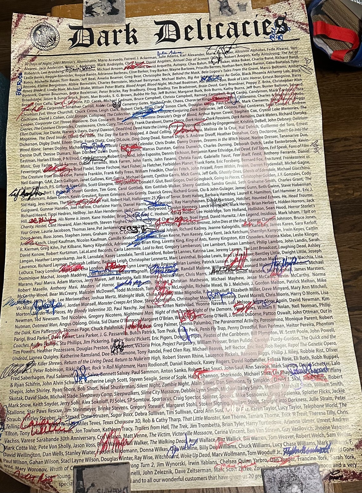 HORROR MOVIE POSTER Autographed Hand Signed by 30+ Actors – MUST SEE!