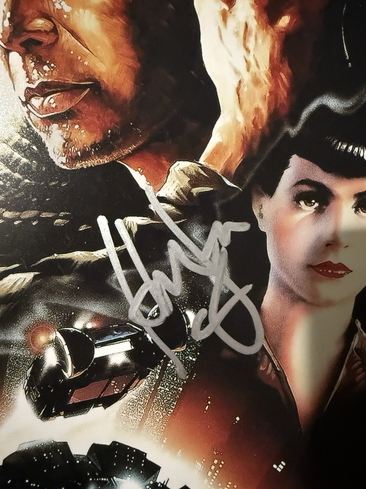 HARRISON FORD JAMES HONG EMMETT WALSH +1 BLADE RUNNER AUTOGRAPH 12×18 PHOTO BAS