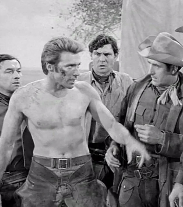 Western Rawhide Clint Eastwood Studio Photo Poster Framing Print 8 x 10