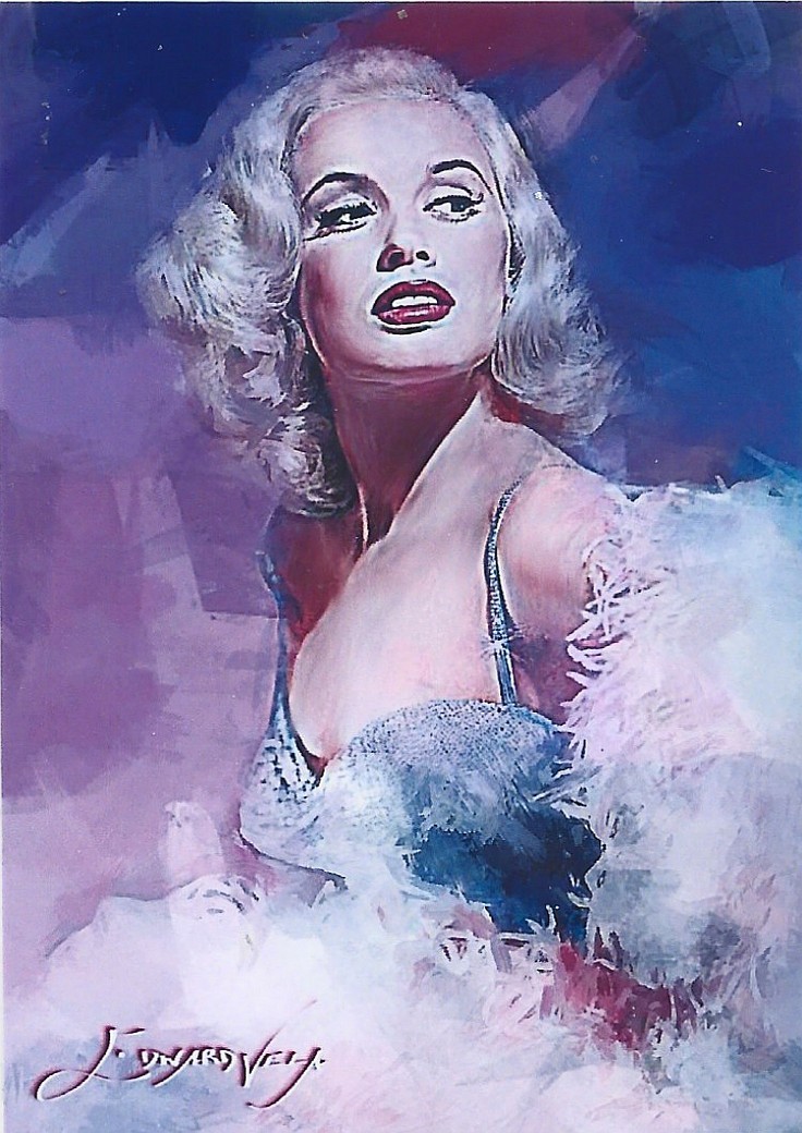 Mamie Van Doren art Card Limited 23/50 Edward Vela signed