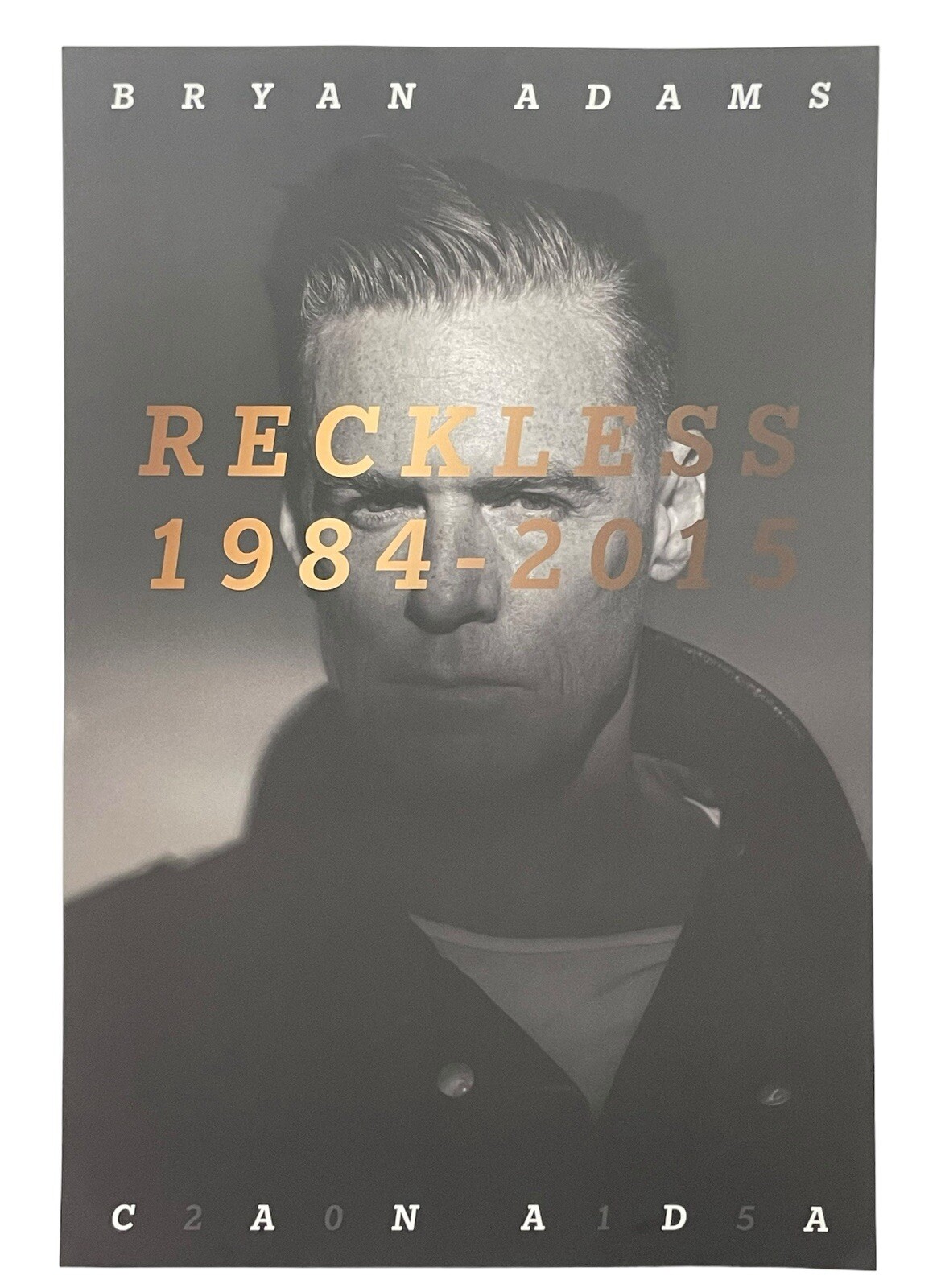Bryan Adams Limited Edition Reckless 30th Anniversary Tour Poster Lithograph 🎸