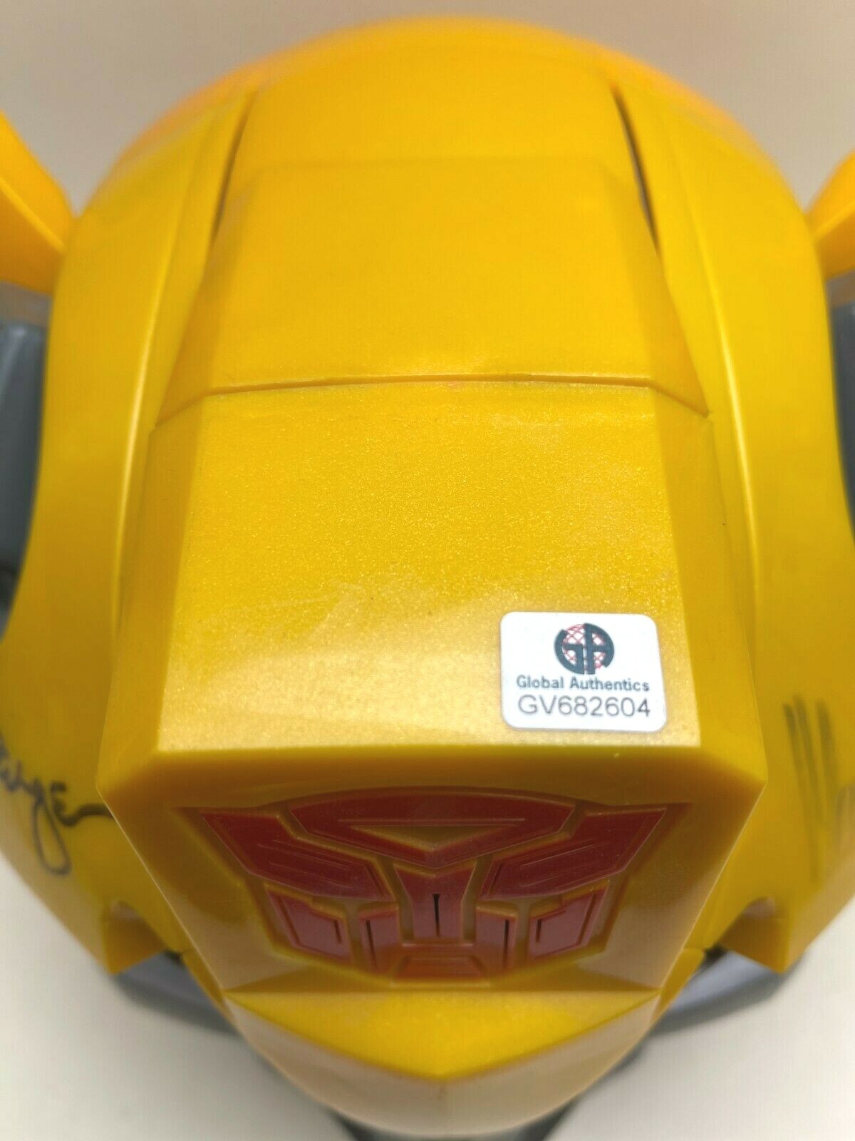 Transformers BumbleBee Helmet Signed Autograph by Mark Ryan & Gregg Berger Rare