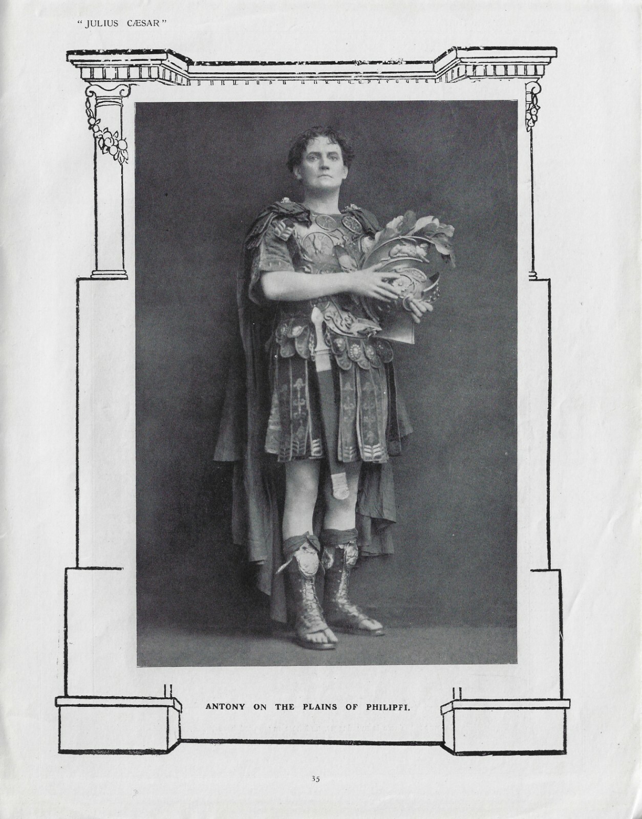 Henry Ainley “JULIUS CAESAR” Clifton Boyne 1920 London “PLAY” Pictorial Magazine