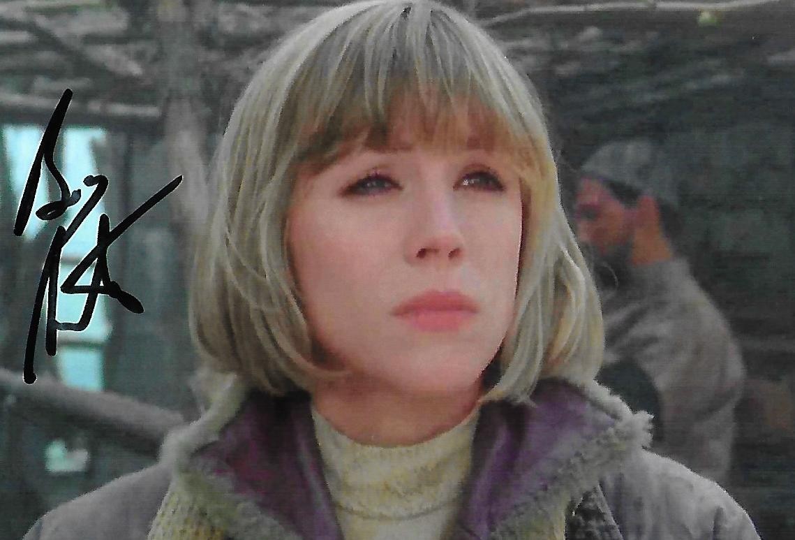 Bess Armstrong sign-auto 4×6 photo Movies Actor Jaws 3 Mad Men RARE COA LOOK!