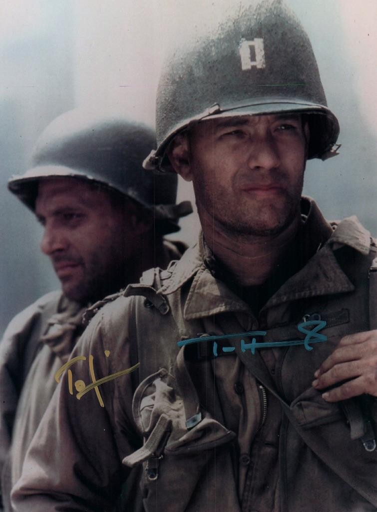 Tom Hanks Tom Sizemore signed 8×10 Photo autographed Picture beautiful with COA