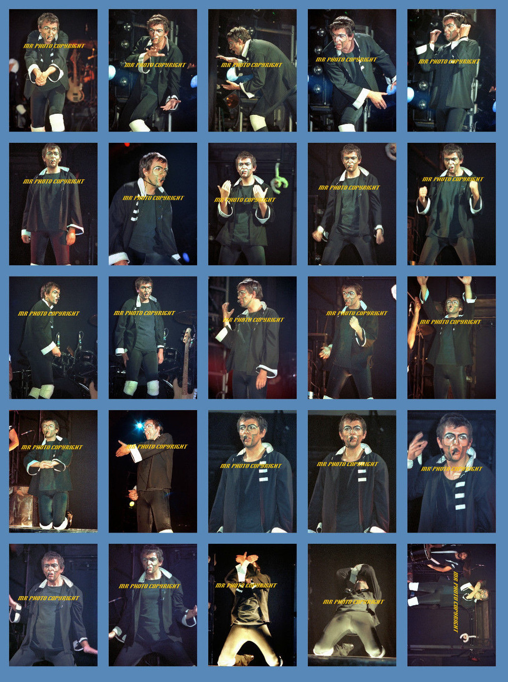 $1.00 4×6 inch original photos BUY 1,2.OR ALL PETER GABRIEL GENESIS NYC 1982