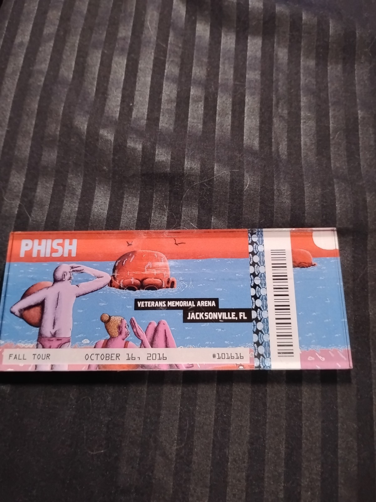 Phish Lucite Magnet Fall Tour Veterans Memorial Arena Jacksonville FL 10/16/2016