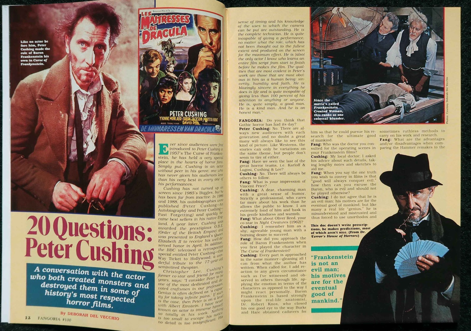 Starlog Fangoria Issues 100 & 200 Magazines, History of Horror Films 1930s-1990s