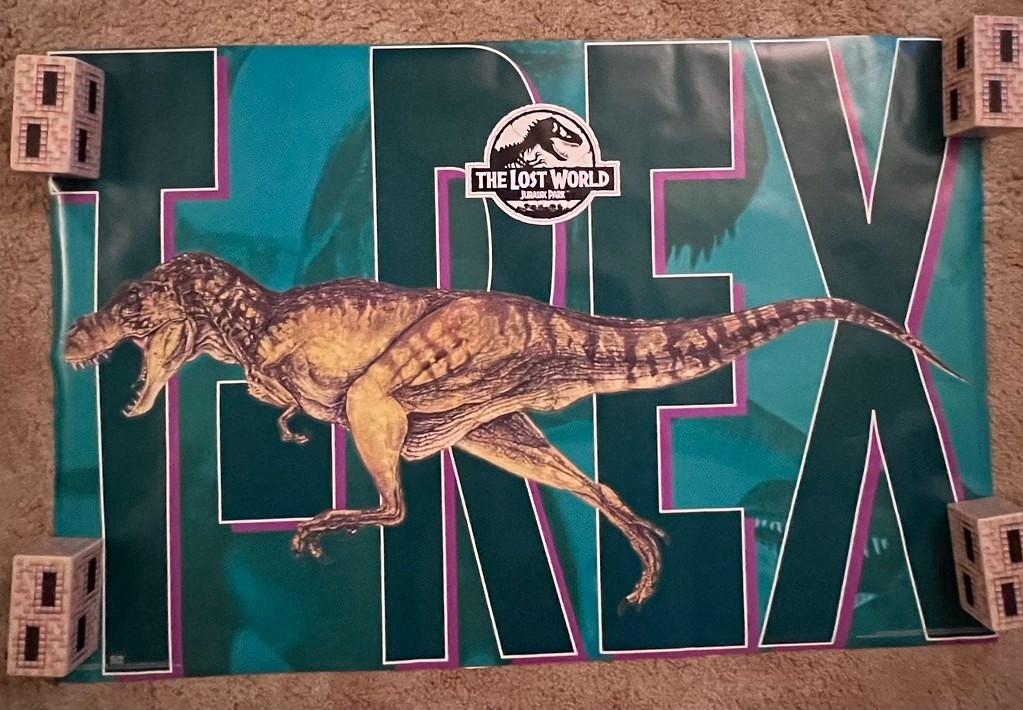 The Lost World: Jurassic Park 1997 Movie Poster 23.5×35 T-Rex Rolled