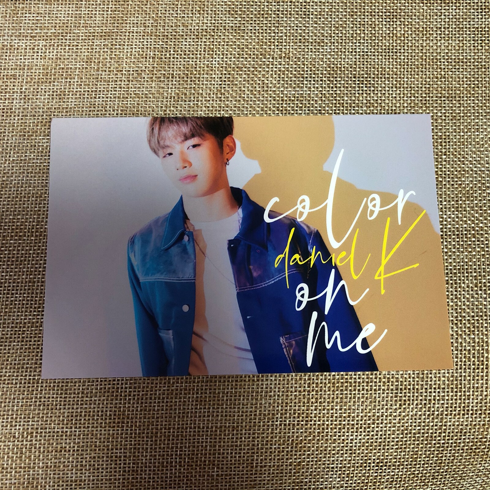 WANNA ONE KANG DANIEL #1 [ Color On Me Official Postcard ] 1st Single / N /+Gift