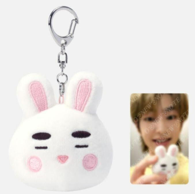 SHINee ONEW O-NEW-NOTE Rabbit Doll Keyring Plush Key Chain + Photocard