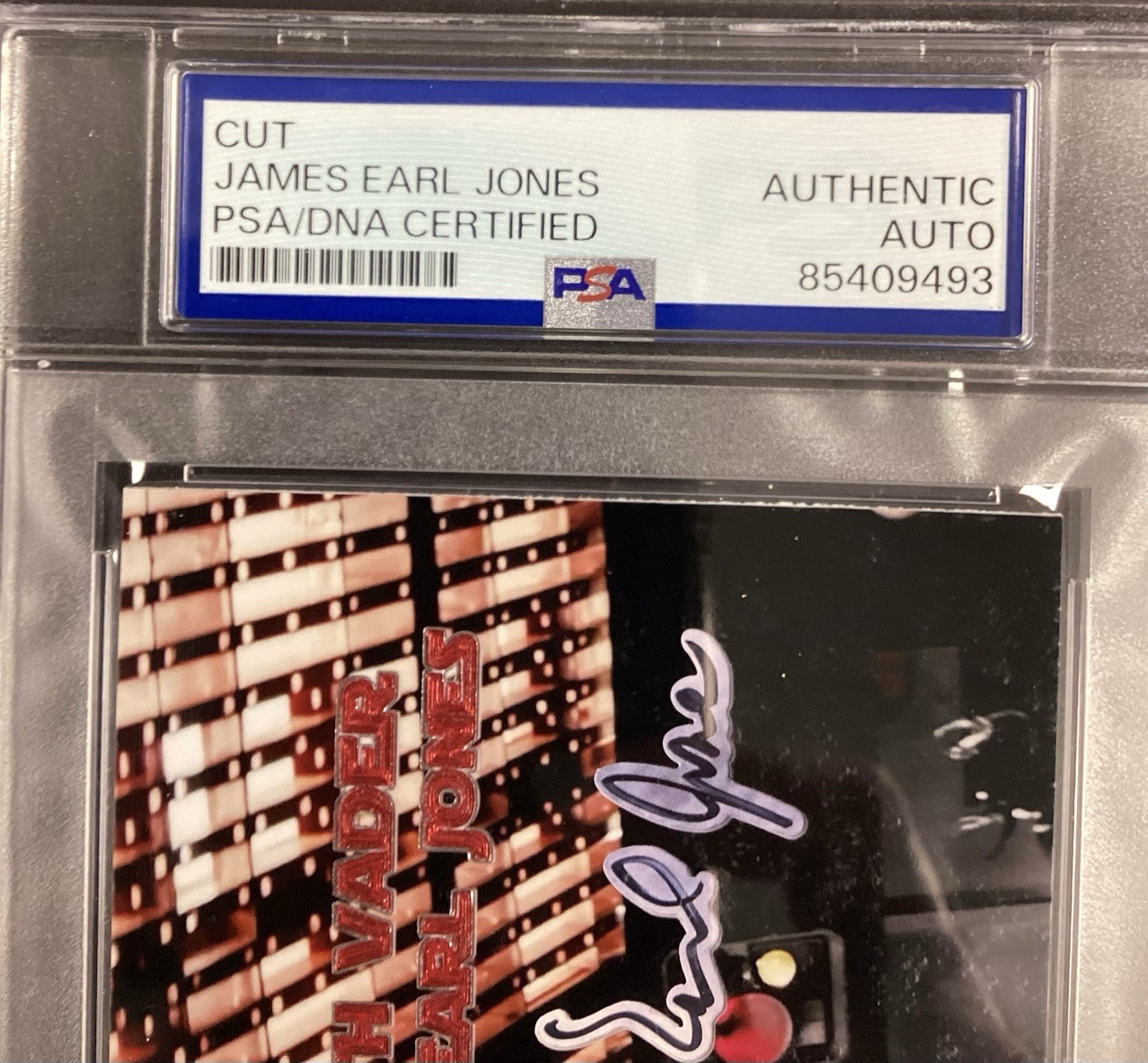 James Earl Jones Signed Custom Card Cut Darth Vader Star Wars Autograph PSA/DNA