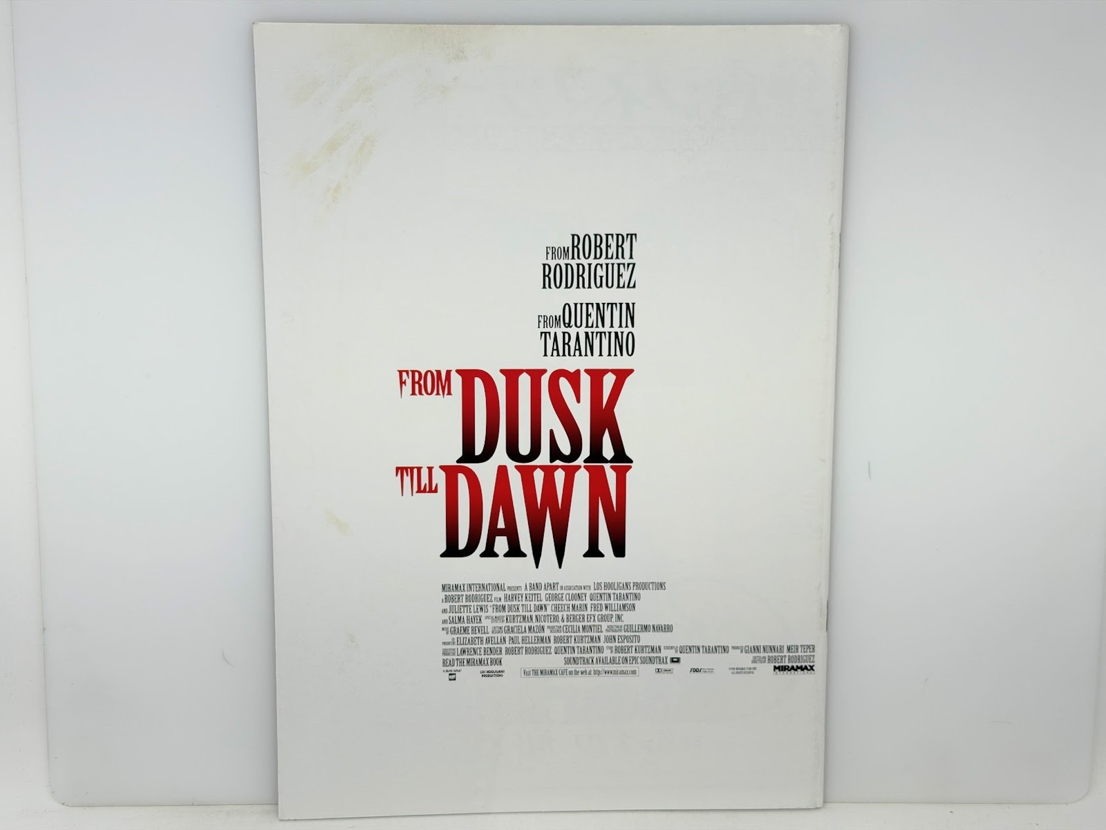 From Dusk Till Dawn (1996) Japanese Program – Clooney, Tarantino, Hayek,