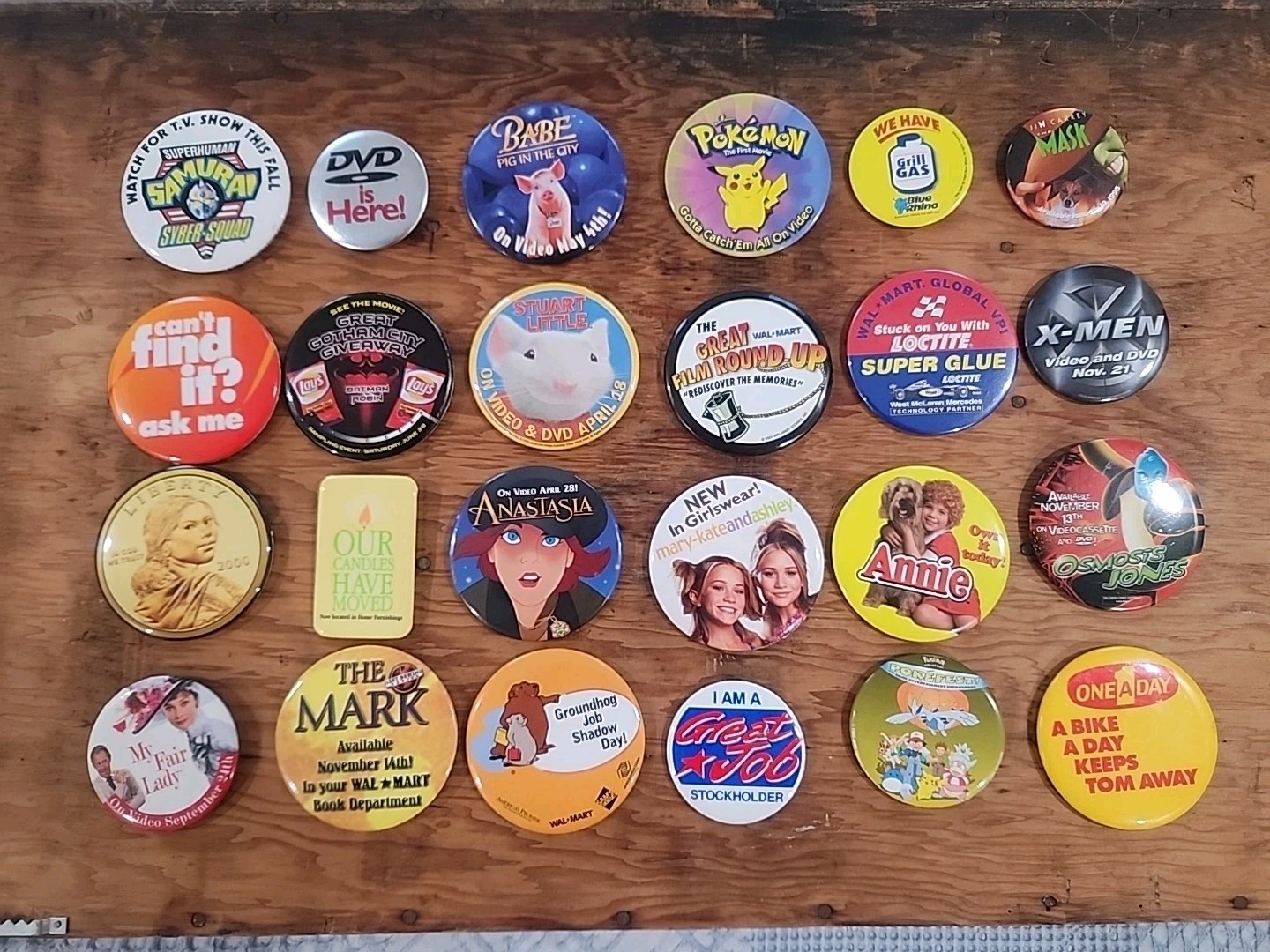 Retro & Vintage Lot 20+ Movie Promo Buttons Pinback Pin Exclusive!! Rare 🔥