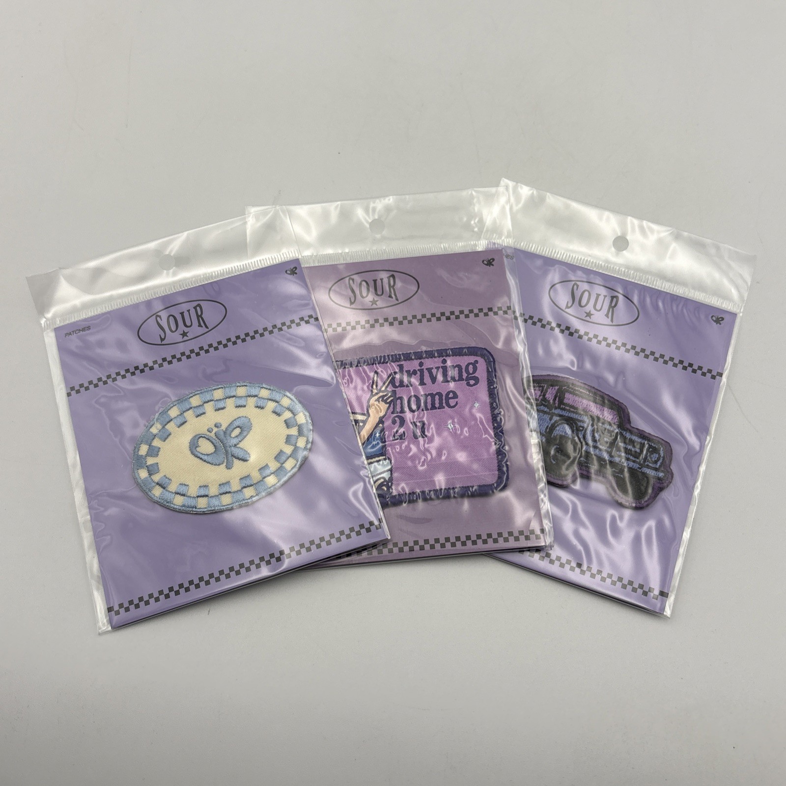 Lot Of 3 Offical Olivia Rodrigo Sour Tour Patches – Driving Home 2 U