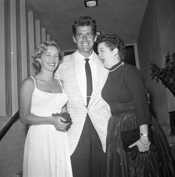 Vera Miles Gordon Scott Candid 1950’s Event Original 2.25 x 2.25 Camera Negative
