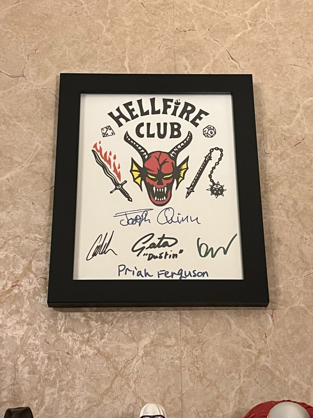 Stranger Things Hellfire Club Flyer Cast-Signed- 8.5×11- Autograph Reprints