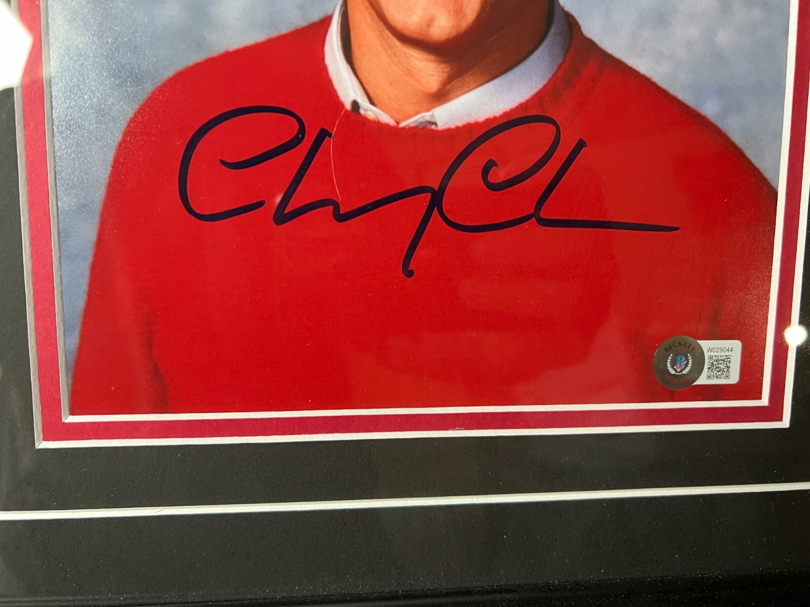 Chevy Chase signed autographed custom framed X-Mas 8×10 photo Beckett BAS coa