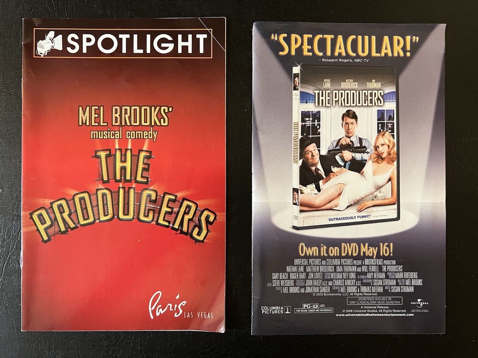 The Producers Broadway Bundle Nathan Lane Playbill Props Flyers Program Lot